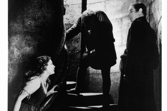 Maureen O'Hara in The Hunchback of Notre Dame. Maureen O'Hara in The Hunchback of Notre Dame. (Getty Images)