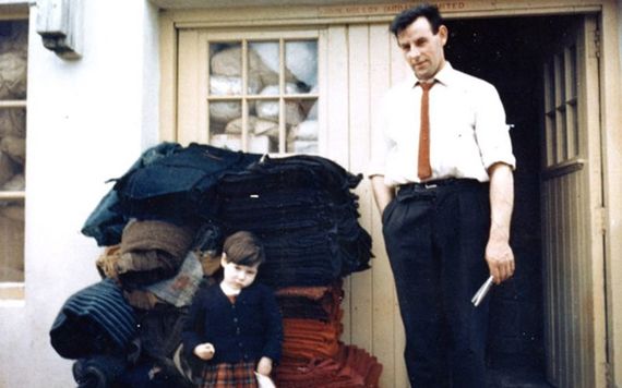 Kieran's grandfather John Molly pictured at his factory in the 1960's.