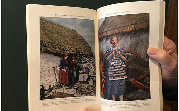 Tom Farrell with his copy. Image: Tom Farrell. 