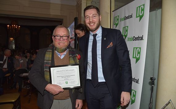 Honoree Bob Scanlan of the Poet's Theater with Greg King.Photo: Nuala Purcell