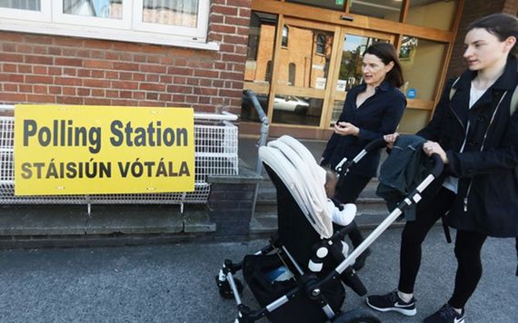 A polling station in May's referendum. Image: RollingNews.ie
