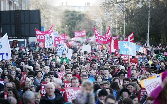 Pro-life demonstrators. Credit: RollingNews.ie