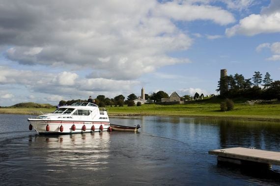 The River Shannon at Clonmacnoise monastery on Lough Ree. The River Shannon at Clonmacnoise monastery on Lough Ree.