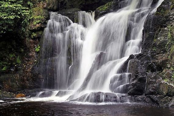 Torc Waterfall at Killarney National Park. Torc Waterfall at Killarney National Park.