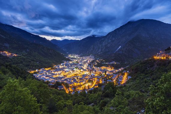 Panorama of Andorra la Vella. Image: Getty.
