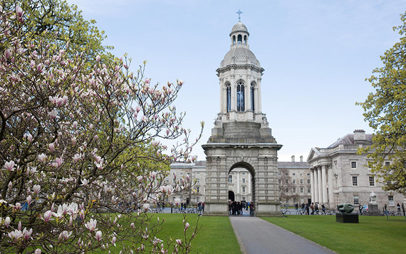 The campanile in springtime.