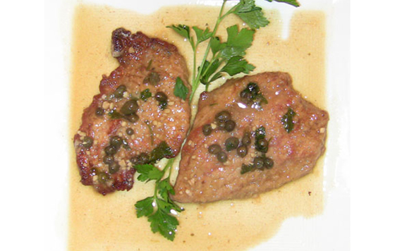 Chef Gilliagan's veal piccata.