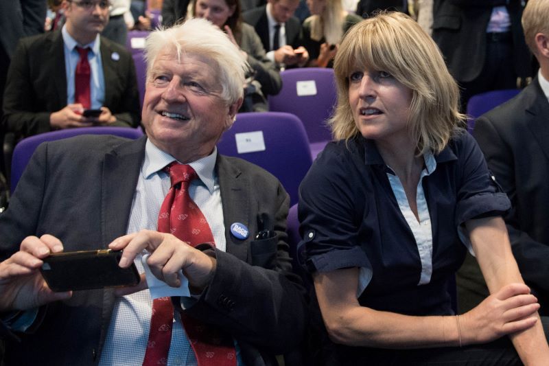 Stanley Johnson and his daughter, journalist Rachel Johnson (Getty Images)