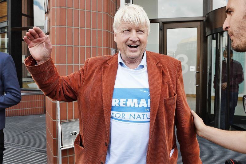 Stanley Johnson donning a 'Remain' shirt around the time of the 2016 UK referendum (Getty Images)