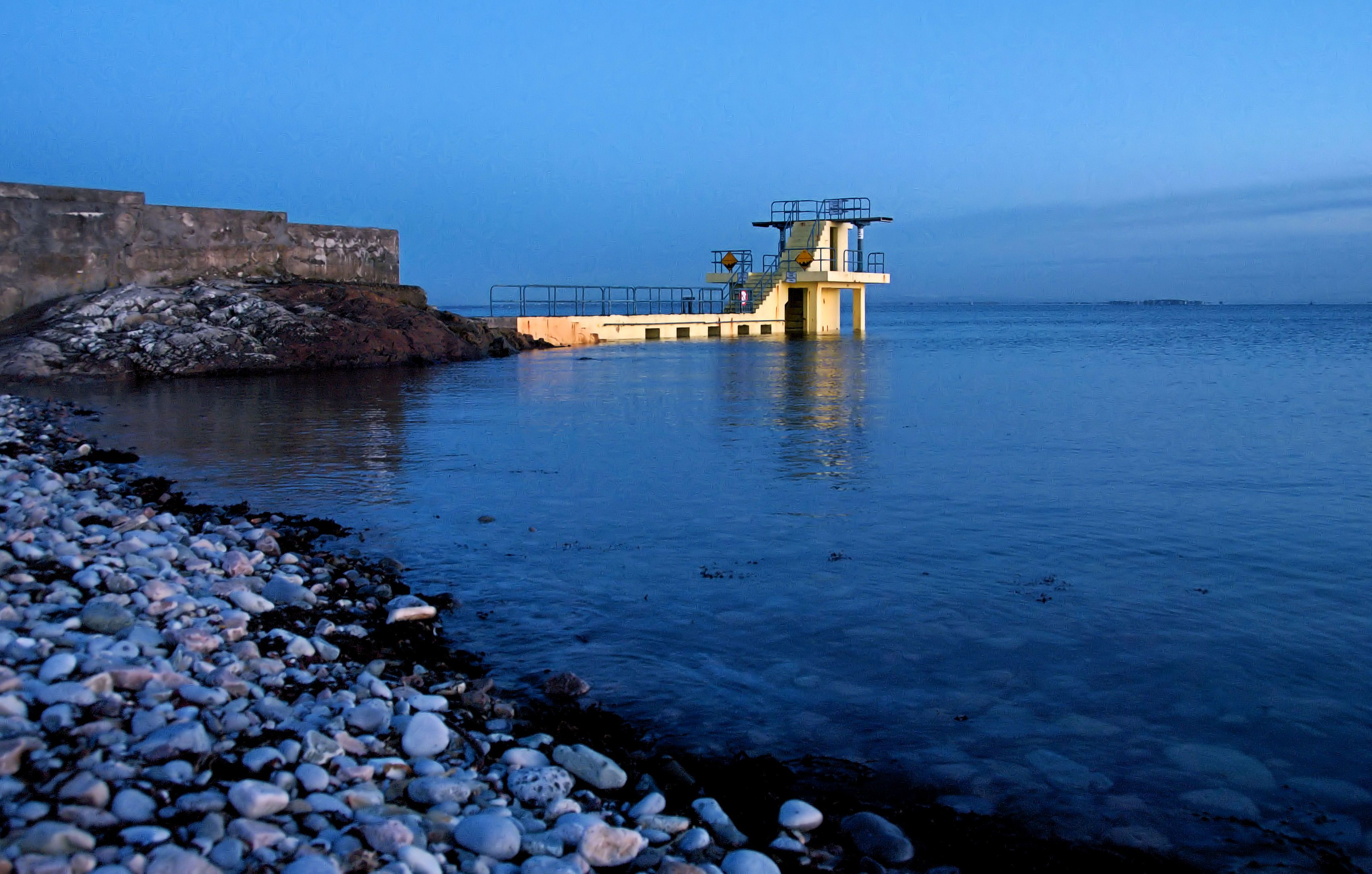 The Blackrock Diving platform at Salthill, County Galway, Ireland. Image: Getty. 