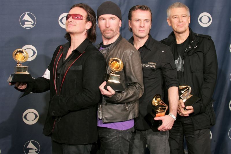 U2 at the 2005 Grammys (Getty Images)