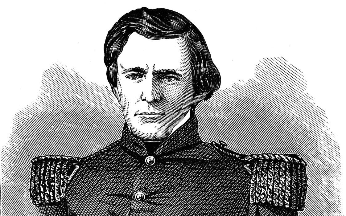 Second lieutenant Grant in full dress uniform in 1843. Image: Public Domain/WikiCommons.